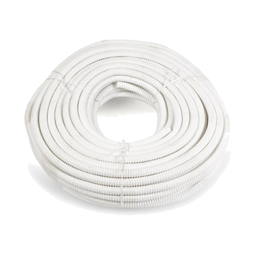 צינור ניקוז שרשורי לבן איכותי - קוטר 5/8" - אורך 5 מטר