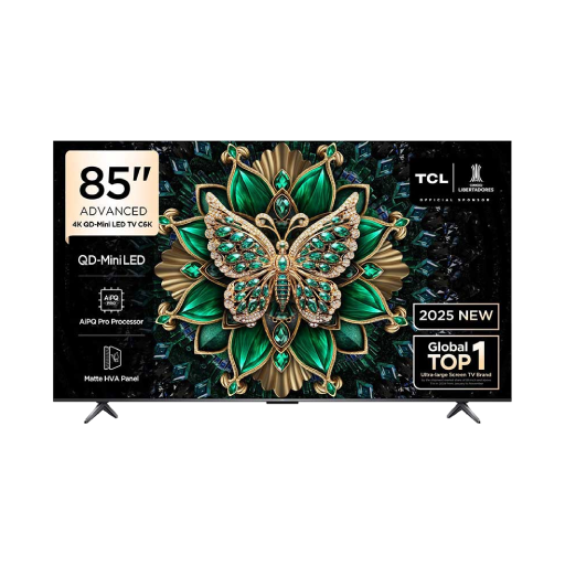 מסך טלוויזיה 85 אינץ' MINI LED 4K טי סי אל TCL 85C6K יבואן רשמי