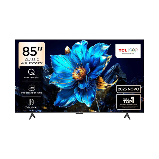 מסך טלוויזיה 85 אינץ' QLED 4K טי סי אל TCL 85P7K יבואן רשמי