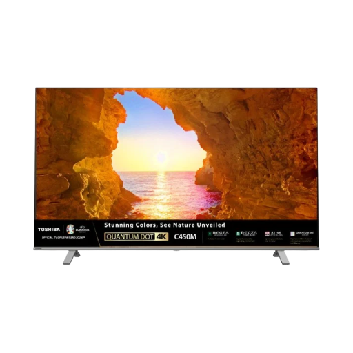 מסך טלוויזיה 50 אינץ' QLED 4K טושיבה TOSHIBA 50C450ME יבואן רשמי