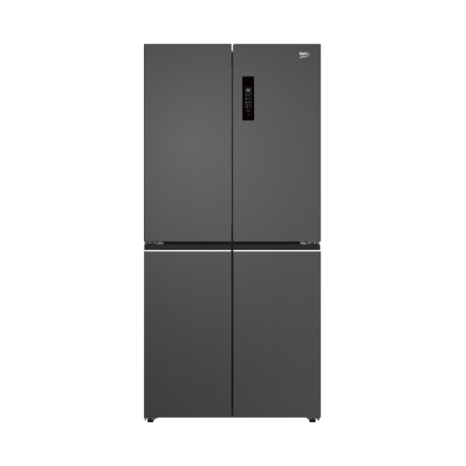 מקרר ארבע דלתות 601 ליטר נירוסטה מושחרת בקו BEKO GN91601DX יבואן רשמי