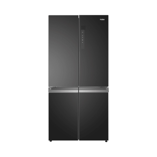 מקרר ארבע דלתות 665 ליטר זכוכית שחורה האייר HAIER HRF-7100FB יבואן רשמי