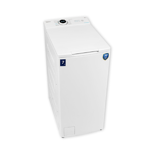 מכונת כביסה פתח עליון 7 ק"ג 1200 סל"ד מידאה MIDEA MF100T70-IL יבואן רשמי