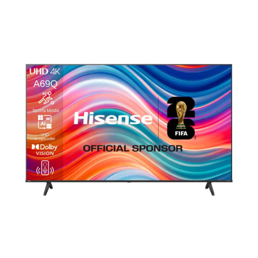 מסך טלוויזיה 55 אינץ' UHD 4K הייסנס HISENSE 55A69Q יבואן רשמי