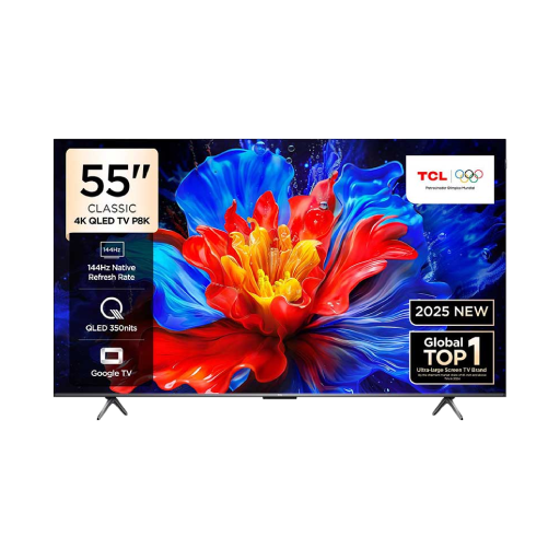 מסך טלוויזיה 55 אינץ' QLED 4K טי סי אל TCL 55P8K יבואן רשמי