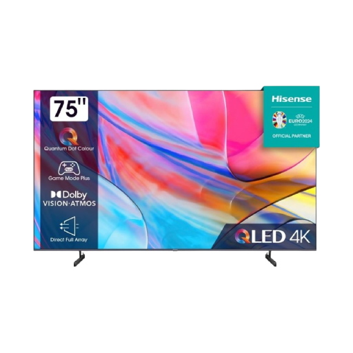 מסך טלוויזיה 75 אינץ' QLED 4K הייסנס HISENSE 75A7KQ יבואן רשמי
