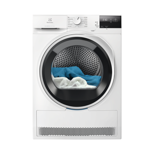 מייבש כביסה 8 ק"ג משאבת חום אלקטרולוקס ELECTROLUX EDH6284BM יבואן רשמי