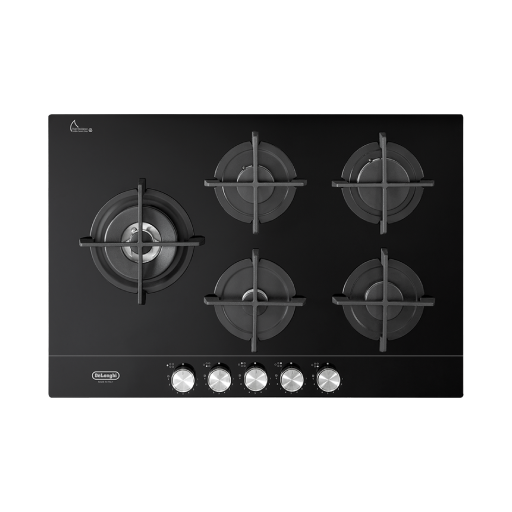 כיריים גז 5 מבערים זכוכית שחורה דלונגי DELONGHI NSL575DNCMIL יבואן רשמי