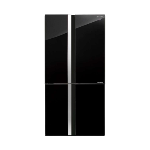 מקרר ארבע דלתות 611 ליטר זכוכית שחורה שארפ SHARP SJ-8942BK יבואן רשמי