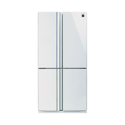מקרר ארבע דלתות 611 ליטר זכוכית לבנה שארפ SHARP SJ-8942WH יבואן רשמי