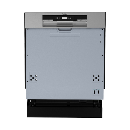 מדיח כלים חצי אינטגרלי רחב פאנל נירוסטה מידאה MIDEA WQP12-5335Y יבואן רשמי