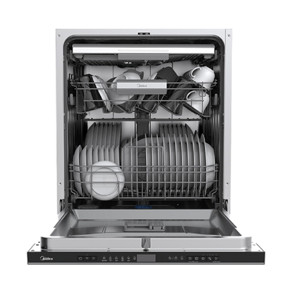 מדיח כלים אינטגרלי מלא רחב ללא חיפוי מידאה MIDEA WQP12-W7703M יבואן רשמי