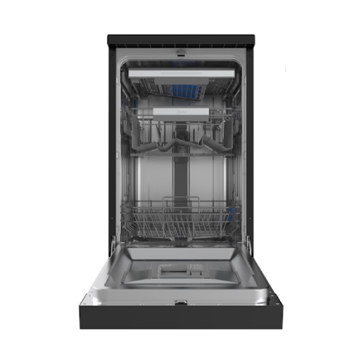 מדיח כלים עומד צר שחור מידאה MIDEA WQP8-W7634C-B יבואן רשמי